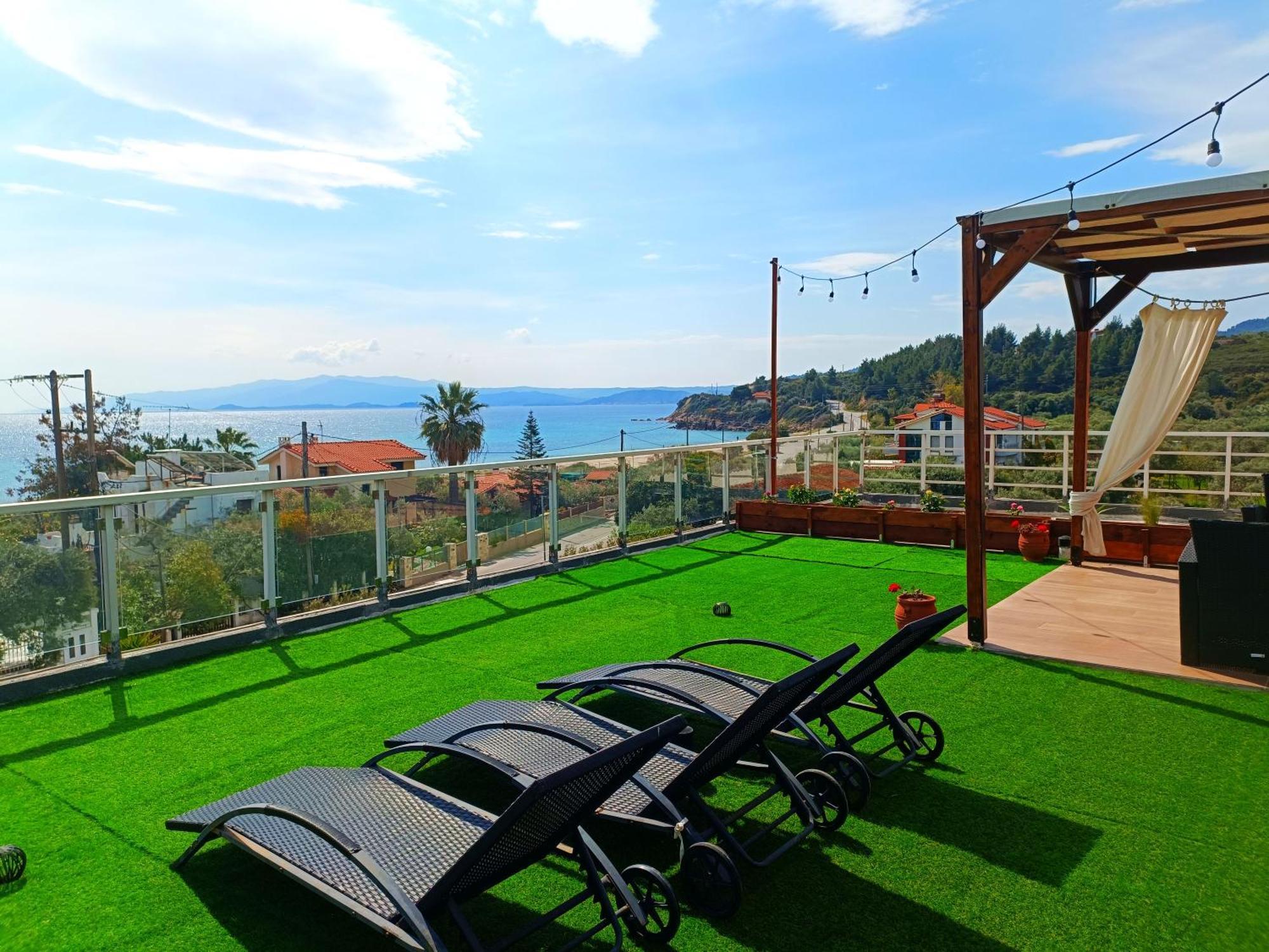 Salonikiou Beach Apartments & Villas Agios Nikolaos  Eksteriør billede